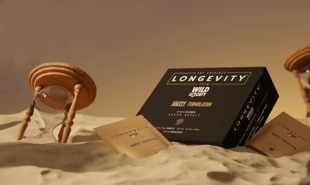 Wild Society Longevity — 7-in-1 daily shake, clean real-food fuel